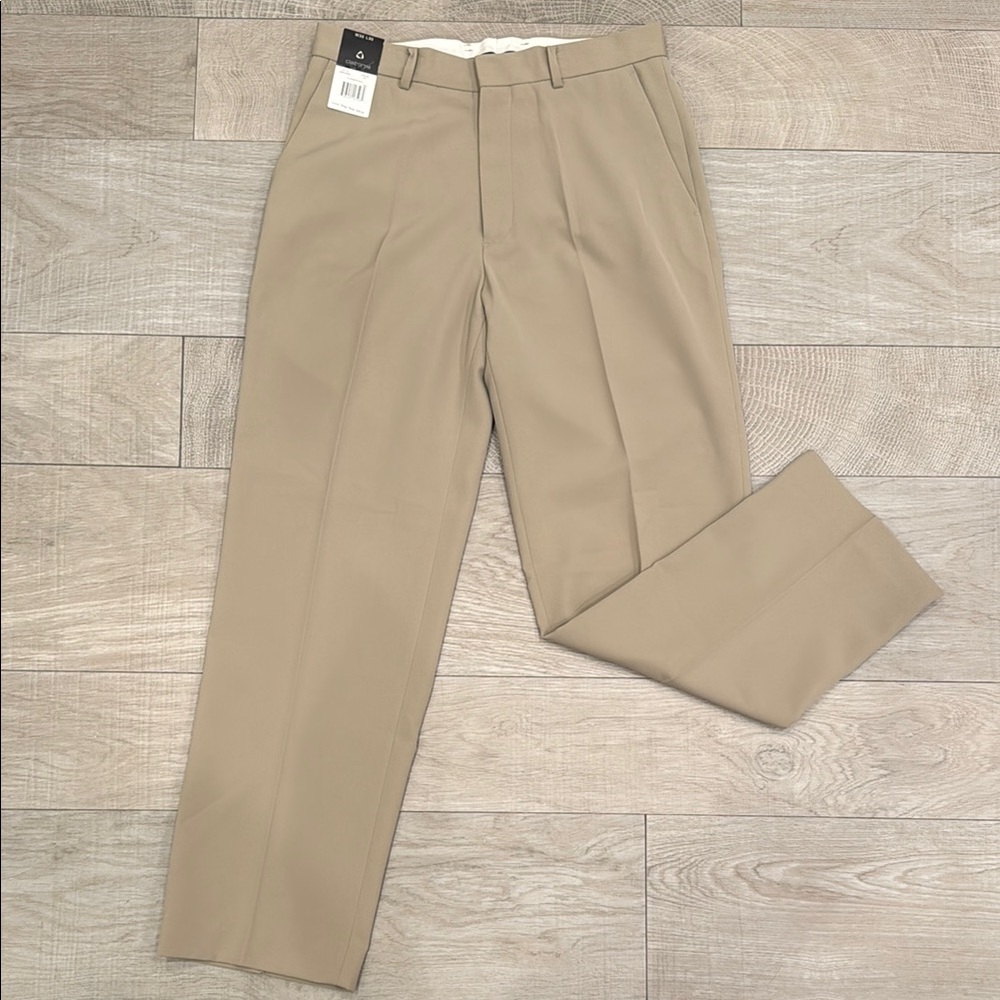 Liz Claiborne Tan Dress Pants Classic Straight-Leg
